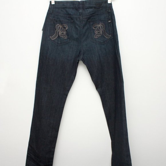 Rock Republic Colburg Lowrise Skinny Jeans Size 36 Heracles Blue Button Fly - Picture 2 of 9